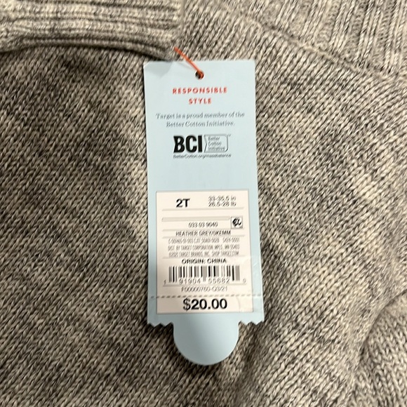 2T Cat & Jack Red/Black Flannel And Heather Grey Full Zip w/ Soft Fleece Inside - Picture 5 of 6